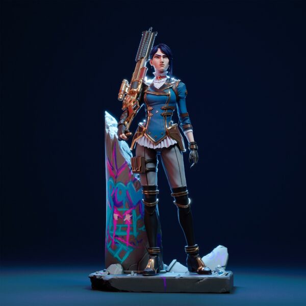 1 caitlyn final Figurine Caitlyn Arcane S1