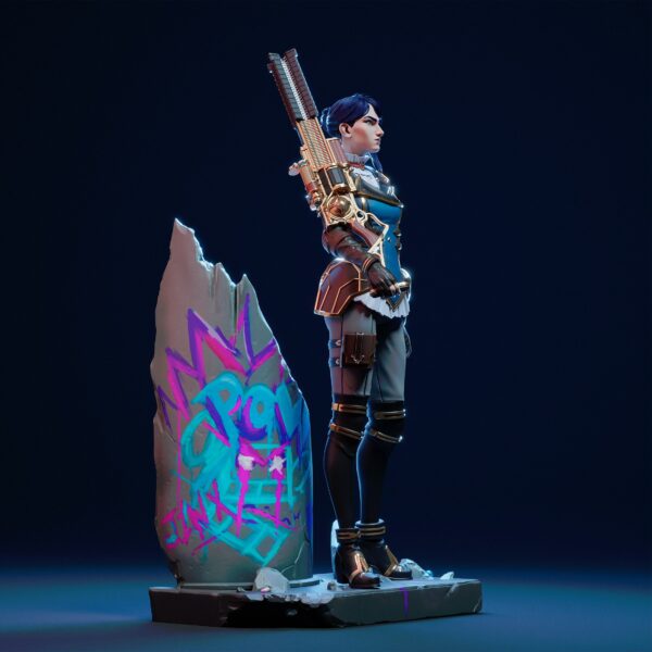 6 caitlyn final Figurine Caitlyn Arcane S1