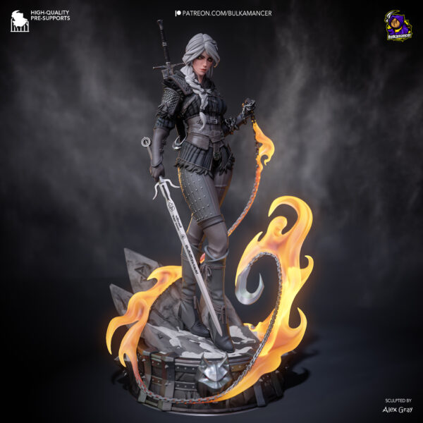 Figurine Ciri stylised Fanart