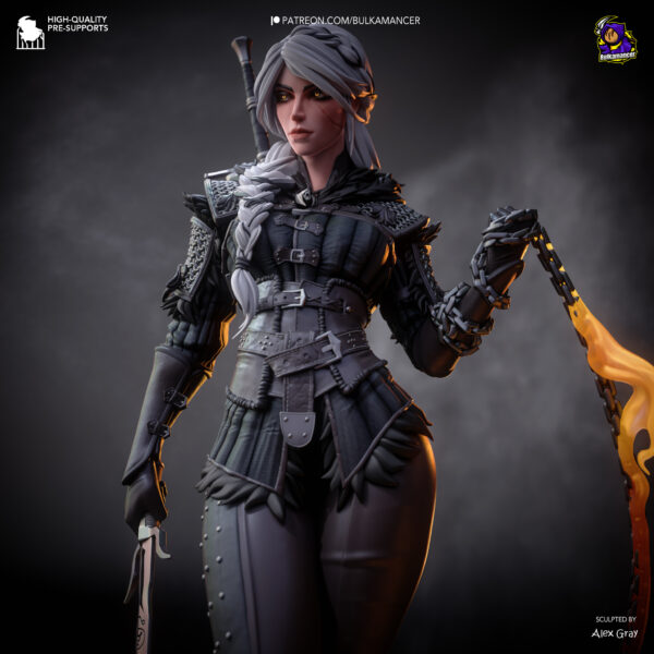 Figurine Ciri stylised Fanart